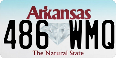 AR license plate 486WMQ