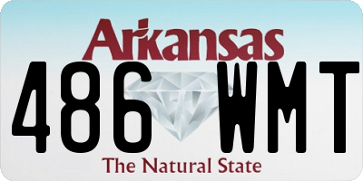 AR license plate 486WMT
