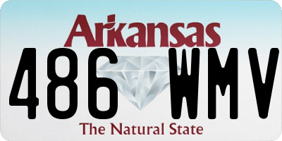 AR license plate 486WMV
