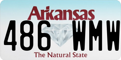 AR license plate 486WMW