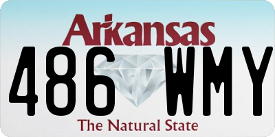 AR license plate 486WMY