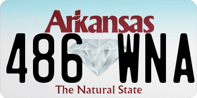 AR license plate 486WNA