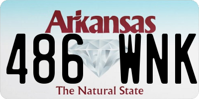 AR license plate 486WNK