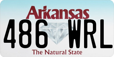 AR license plate 486WRL