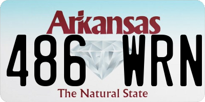 AR license plate 486WRN