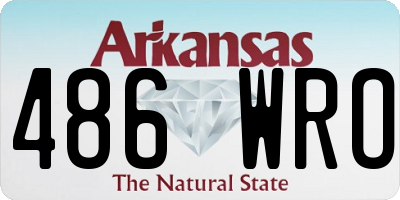 AR license plate 486WRO