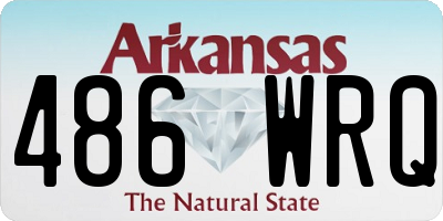 AR license plate 486WRQ