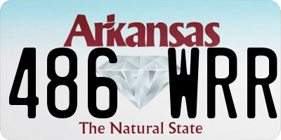 AR license plate 486WRR