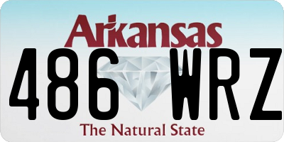 AR license plate 486WRZ