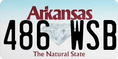 AR license plate 486WSB