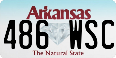 AR license plate 486WSC