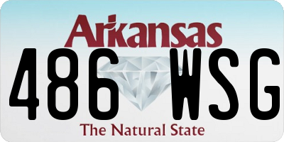 AR license plate 486WSG