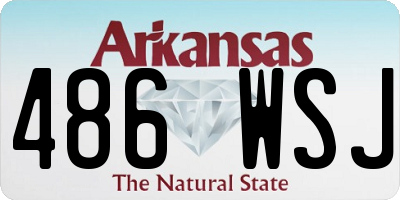 AR license plate 486WSJ