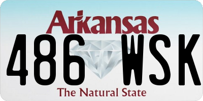 AR license plate 486WSK