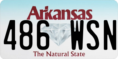 AR license plate 486WSN