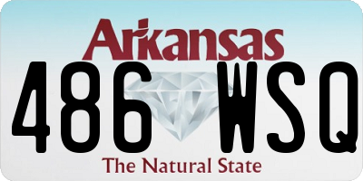 AR license plate 486WSQ