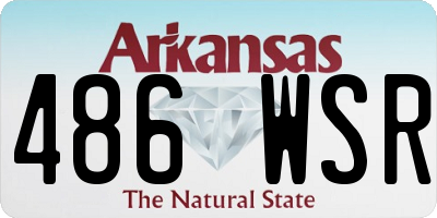 AR license plate 486WSR