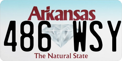 AR license plate 486WSY