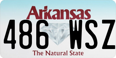 AR license plate 486WSZ