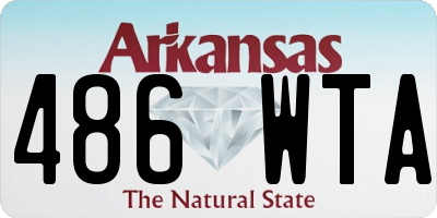 AR license plate 486WTA