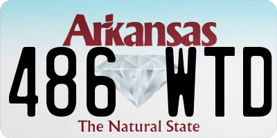 AR license plate 486WTD