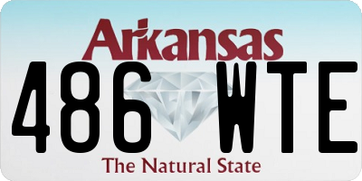 AR license plate 486WTE