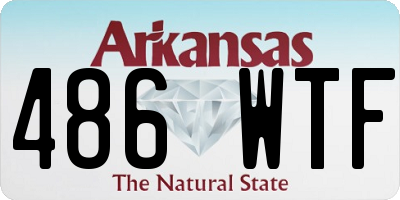 AR license plate 486WTF