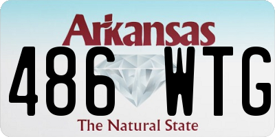 AR license plate 486WTG