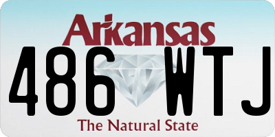 AR license plate 486WTJ