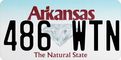 AR license plate 486WTN