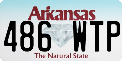 AR license plate 486WTP