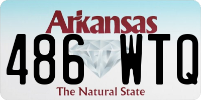 AR license plate 486WTQ