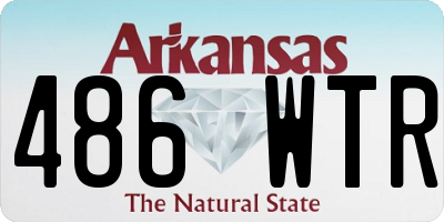 AR license plate 486WTR