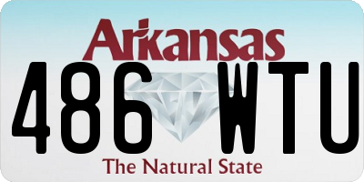 AR license plate 486WTU
