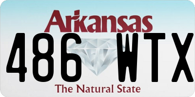 AR license plate 486WTX