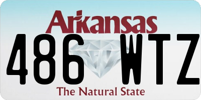 AR license plate 486WTZ