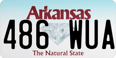 AR license plate 486WUA