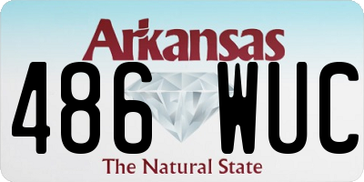 AR license plate 486WUC
