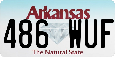 AR license plate 486WUF