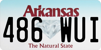 AR license plate 486WUI