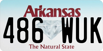 AR license plate 486WUK