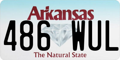 AR license plate 486WUL