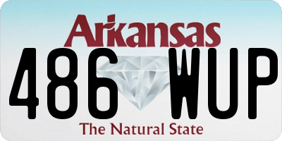 AR license plate 486WUP