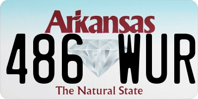 AR license plate 486WUR
