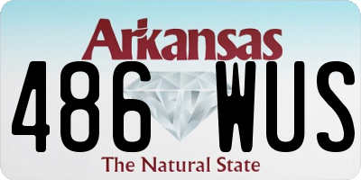 AR license plate 486WUS