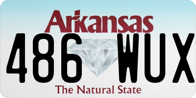 AR license plate 486WUX