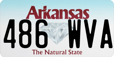 AR license plate 486WVA