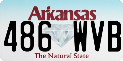 AR license plate 486WVB
