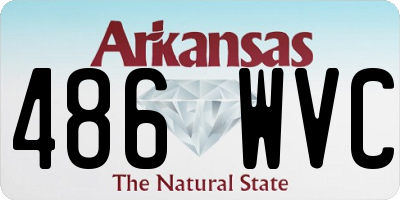 AR license plate 486WVC