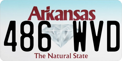 AR license plate 486WVD